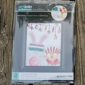 Cross Stitch Boho Bunny Owl Needle Art